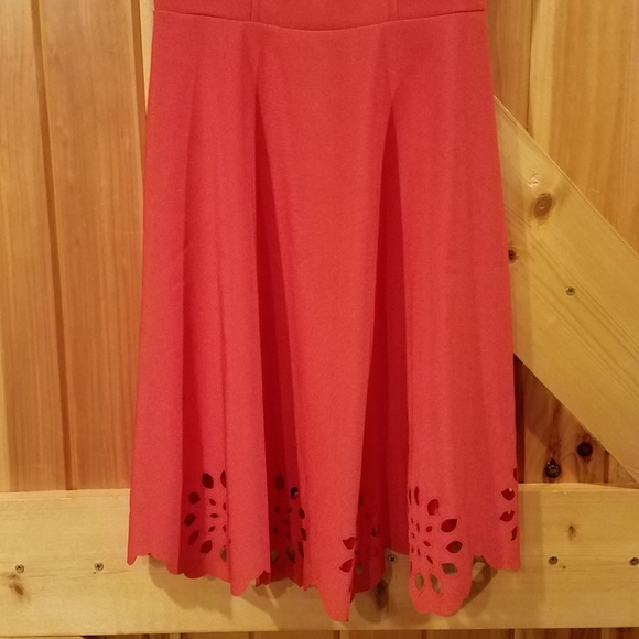 Modcloth Red Carnation Eyelet Dress - Picture 4 of 4